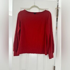 Ann Taylor bell sleeve burnt orange sweater